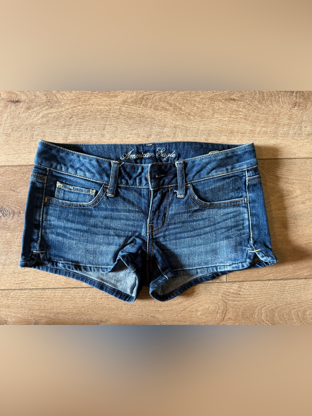 American Eagle Outfitters Dark Blue Denim Shorts